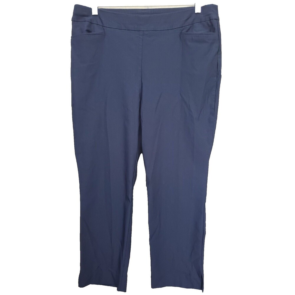 Chico's Blue Pull-On Ankle Pants with Pockets Size 2.5P (14P) Petite